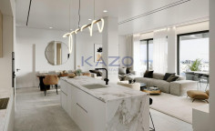 Modern four bedroom top floor apartment with extra studio for sale in Linopetra area 