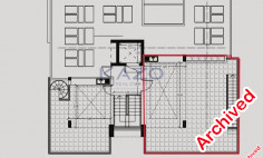 Brand new three bedroom top floor apartment with roof garden for sale in Omonoia area 