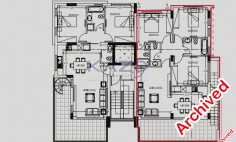Brand new three bedroom top floor apartment with roof garden for sale in Omonoia area 