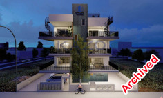 Stunning two bedroom top floor apartment for sale in Zakaki area 
