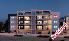 Two bedroom top floor apartment with roof garden for sale in Kato Polemidia 