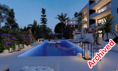 Two bedroom top floor apartment with roof garden for sale in Kato Polemidia 