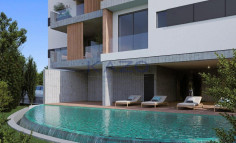 Beautiful two bedroom top floor apartment in Mesa Geitonia area 