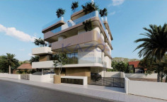 Brand new three bedroom top floor apartment with roof garden for sale in Zakaki area 