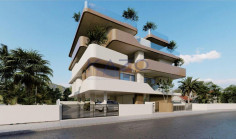 Brand new three bedroom top floor apartment with roof garden for sale in Zakaki area 