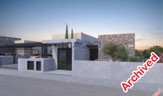 Modern bungalow in green peaceful Fasoula large plot 
