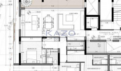 Three bedroom penthouses with private pool for sale in Mesa Geitonia 