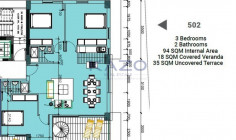 Three bedroom apartment with roof garden for sale in Neapolis area 