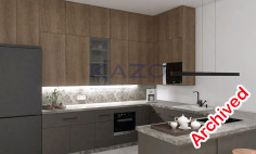 Luxury apartment under construction with sea view in Agios Athanasios 