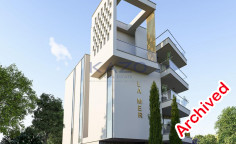 Luxury apartment under construction with sea view in Agios Athanasios 