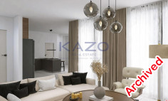 Luxury apartment under construction with sea view in Agios Athanasios 