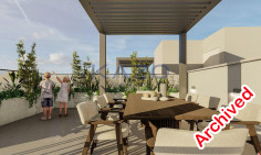 Modern penthouse apartment with elevator in Ypsonas 