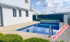 Modern detached villa in Pegeia with sea view 