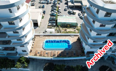 3 bedroom furnished apartment with swimming pool for sale in Larnaca