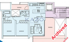 Bright two bedroom apartment in central Neapolis location 