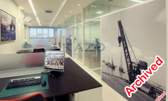 Fully furnished whole floor office space for rent in Kapsalos area 