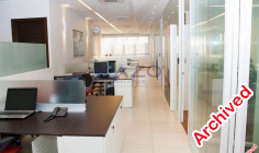 Fully furnished whole floor office space for rent in Kapsalos area 