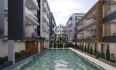 Spacious one bed apartment with swimming pool for sale in Livadia
