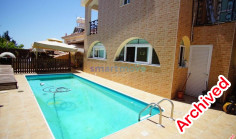 5 bedroom villa private pool for rent Ayios Athanasios Limassol 