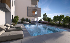 Spacious Chloraka apartment with pool two bedrooms 