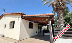 3 bedroom bungalow sea views for rent Pareklissia Limassol 