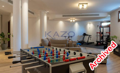 Spacious Mouttagiaka villa with pool and gym 