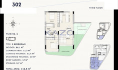 Modern two bedroom penthouse apartment in Linopetra 