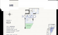 Modern Linopetra apartment 1 bedroom for sale 