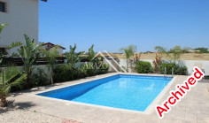 Large 3 bedroom furnished villa with swimming pool for sale in Agia Thekla