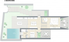 Luxury 2 bedroom house with swimming pool for sale in Tsada
