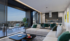 2 bedroom penthouse with swimming pool for sale in Mesa Geitonia