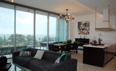 3 bedroom furnished penthouse with swimming pool for sale in Germasogeia Tourist Area