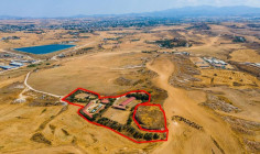 Fields with a horse farm in Pano Deftera, Nicosia 