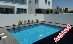 3 bedroom furnished villa with swimming pool for sale in Oroklini