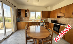 2 bedroom penthouse apartment in Oroklini with spacious veranda 