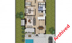 Three bedroom house with swimming pool for sale in Peyia