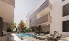 Luxury two beds apartment with swimming pool for sale in Livadia