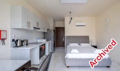 Spacious 1 bed apartment with swimming pool for sale in Latsi