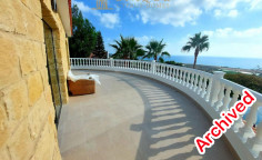 For rent villa with breathtaking sea views 