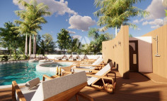 2 bedroom unfurnished apartment with swimming pool for sale in Aradippou