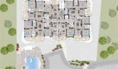 2 bedroom unfurnished apartment with swimming pool for sale in Aradippou