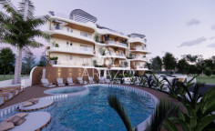 1 bedroom unfurnished apartment with swimming pool for sale in Aradippou