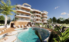 1 bedroom unfurnished apartment with swimming pool for sale in Aradippou