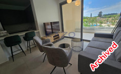 Modern furnished apartment with pool in quiet Trachoni 