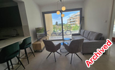 Modern furnished apartment with pool in quiet Trachoni 