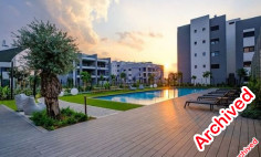 Modern apartment for sale in Trachoni with pool 