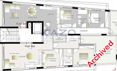 Spacious two bedroom top floor apartment Mesa Geitonia 