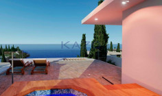 Modern seafront villa with pool in Kissonerga 