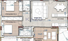 Modern 81 m2 apartment with 2 bedrooms in Panthea 