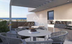 Large 2 bedroom unfurnished apartment with swimming pool for sale in Livadia